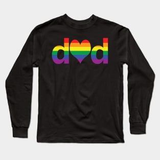 Pride Dad Heart Long Sleeve T-Shirt